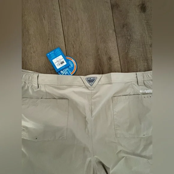 Men’s Plus Size Beige Convertible Omni Shade Moisture Wicking Nylon Pants 54x30 - Picture 9 of 10